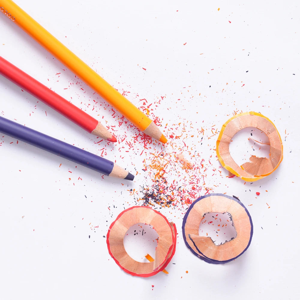 24 Colors Professional Colored Charcoal Pencils Drawing Set Skin Tone Colored Pencils Pastel Chalk Pencils for Sketching