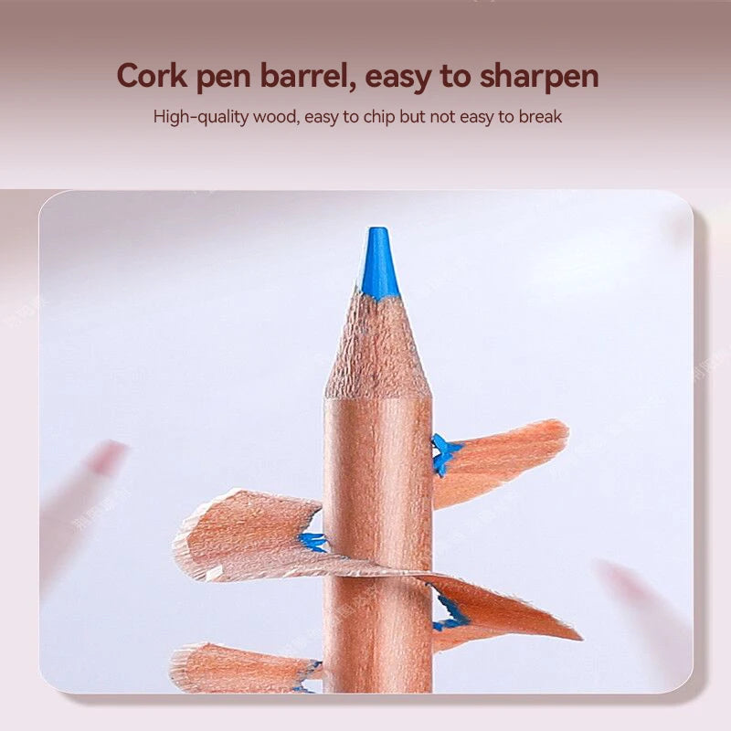 Erasable Colored Pencils Set 24/36/48 Colors Drawing Colored Pencil Hand-Painted Sketch Pen For Coloring Drawing Art Supplies