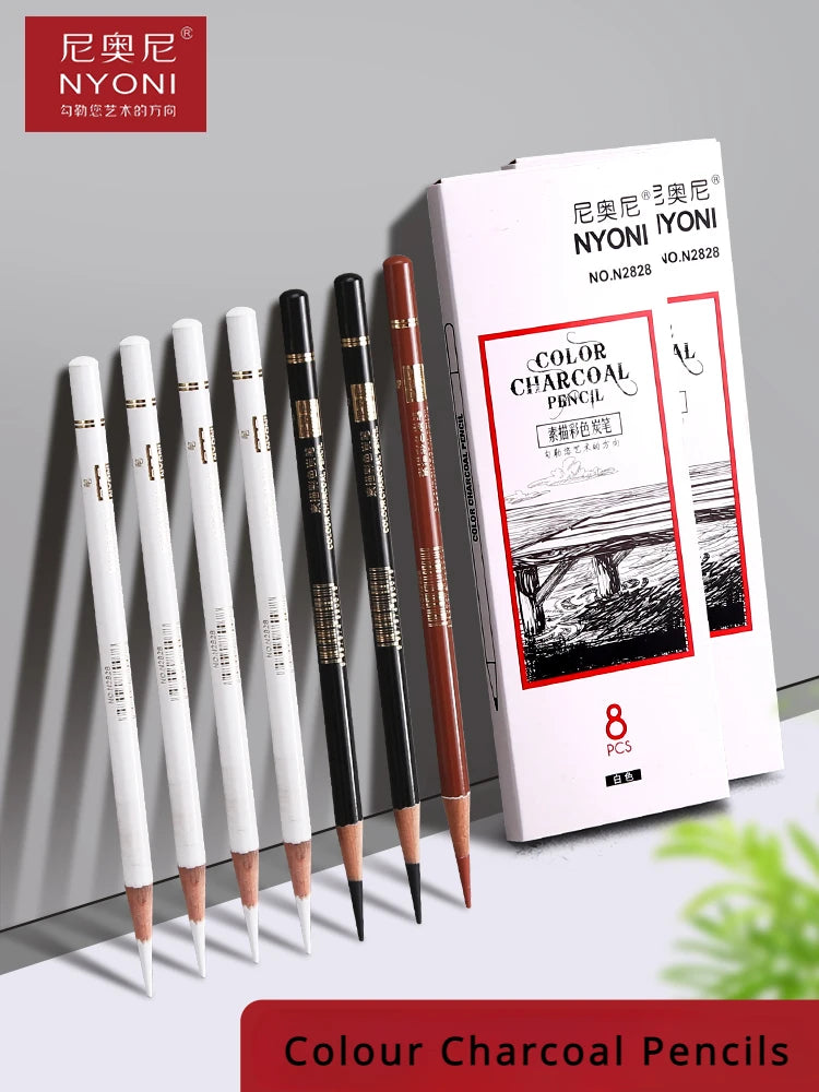 1pc Professional Colour Charcoal Pencils Skin Tone Colored Pencils Pastel Chalk for Sketching,Shading,Coloring,Layering Blending