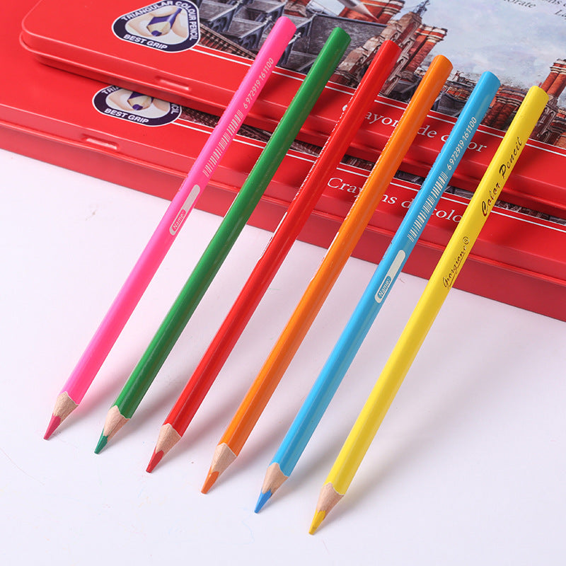 Oil Color Pencil Set Color Triangle Painting